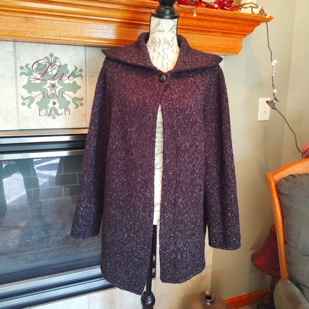 Karen Scott Sport Large Brown Soft Comfie Sweater!
